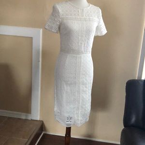 Midi white dress